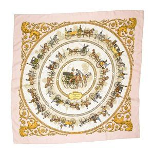 Hermes Scarf PROMENADE DE LONGCHAMPS 90cm Silk Carre PHILIPPE LEDOUX DESIGNER